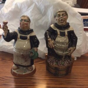 Ceramic Monk Wine bottle Set